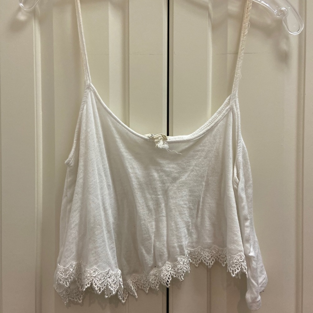 White Strappy Crop Top